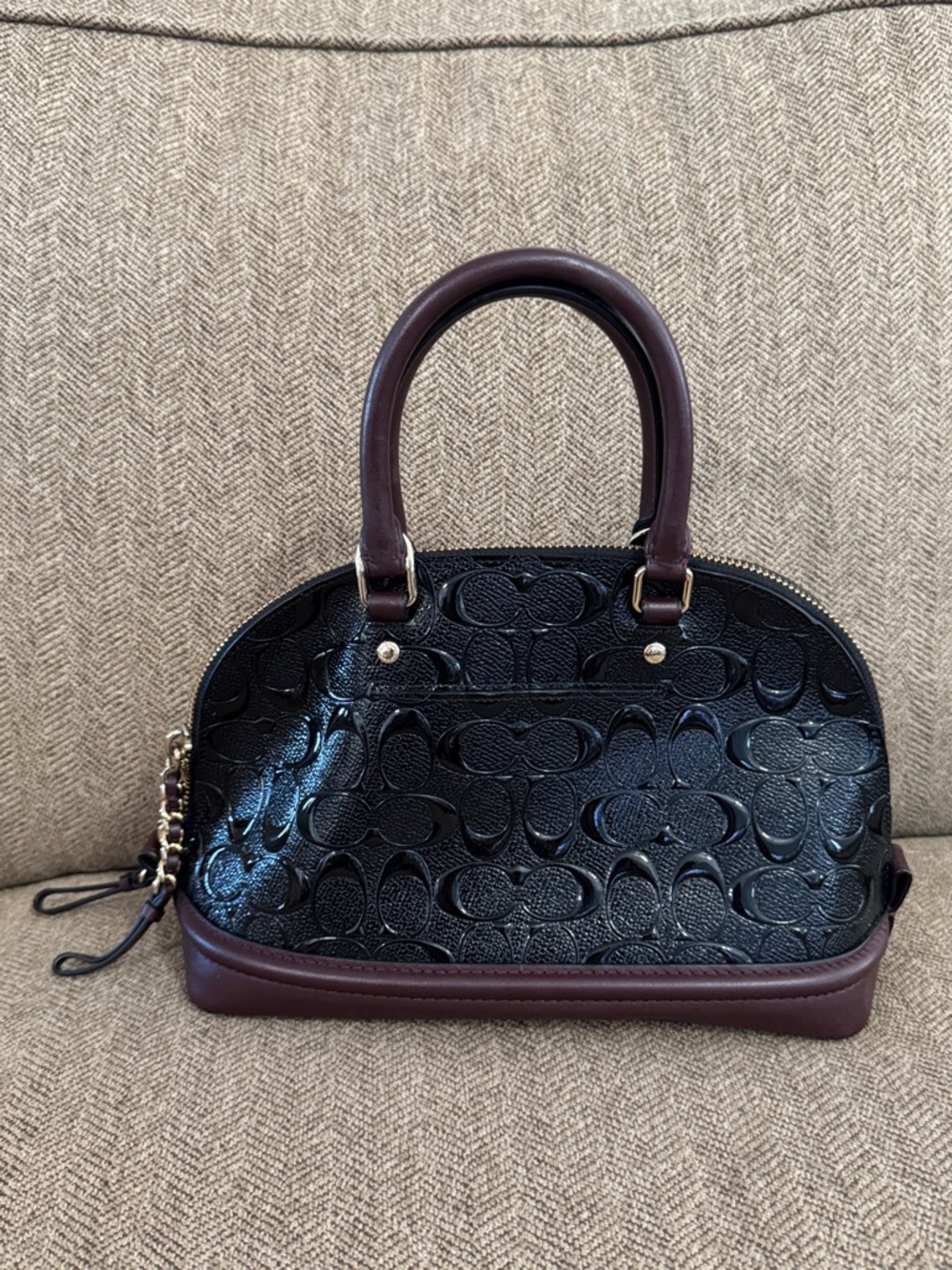 Coach Sierra satchel embossed leather signature C pattern - Picture 3 of 16